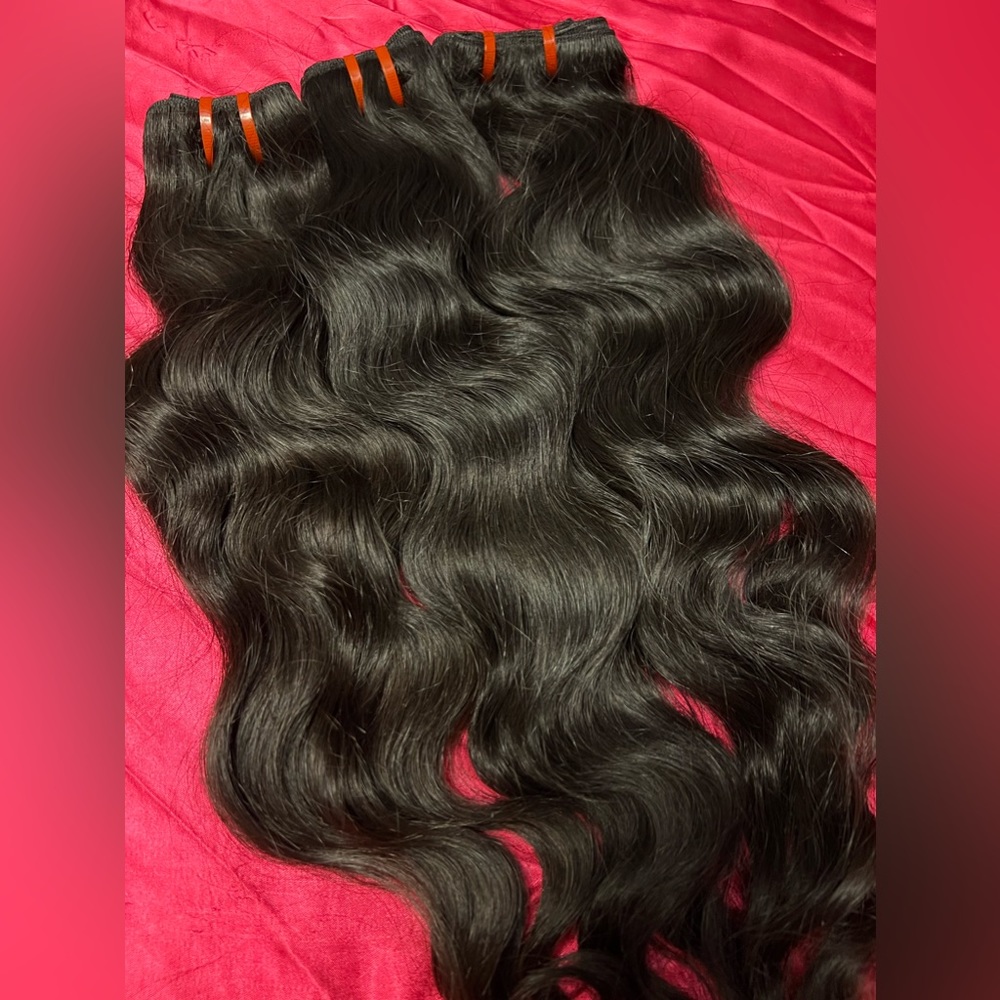 Raw Indian hair very soft and silky 18in,20in,24 in